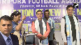 CM Manik saha attends  program Felicitation of newly life members of Tripura Football Association