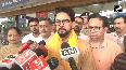 BJP leader Anurag Thakur arrives at Kangra airport