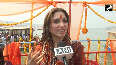 Actress Tamannaah Bhatia arrives at Maha Kumbh 2025 in Prayagraj