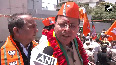 Uttarakhand CM Pushkar Singh Dhami attended the nomination rally of BJP candidate from East Delhi Harsh Malhotra