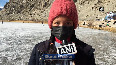 WATCH: Ladakhis take to ice hockey on frozen lakes