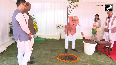 PM Modi plants Sindoor sapling, inaugurates 184 newly constructed Type 7 Multi-Storey Flats for MPs