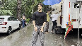 Tiger Shroff was spotted, looking very handsome
