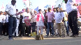 Telangana Supporters celebrate as TRS lead in Munugode by election