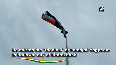 Yoga Guru Baba Ramdev hoists 100-feet high National Flag in Haridwar