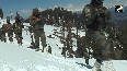 Indian Army patrols in snow-bound hills of Bhaderwah in Doda