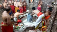 Priests performed the Bhasma Aarti at Mahakal Temple of Ujjain