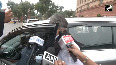 Congress MP Shashi Tharoor leaves from the Parliament as House adjourned