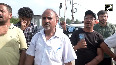 Locals raise slogans after Indian Army constructed makeshift steel Bailey bridge