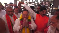 AP JP Nadda offers prayers at Kanakadurga temple in Vijayawada