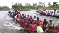Rahul Gandhi participates in Snake Boat Race in Kerala 