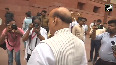 Rajnath Singh arrives at parliament ahead of Lok Sabha speaker voting