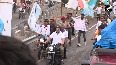 Rahul Gandhi Tejashwi Yadav lead rally on bikes in Bihars Purnia during Voter Adhikar Yatra