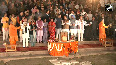 Delhi Chief Minister Rekha Gupta attends evening aarti at Yamuna s Vasudev Ghat