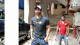 Varun Dhawan poses in athletic look in Mumbai