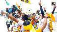 Kanwar Yatris from Saharanpur take 101 feet long tricolor to Haridwar