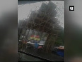 Gateway to Puja pandal collapses due to strong winds