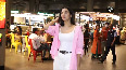 Sonal Chauhan raises casual fashion bar at Mumbai airport