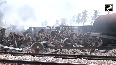 Massive fire erupts on goods train carrying diesel in Tamil Nadu