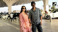 Katrina Kaif and Vicky Kaushal spotted at Mumbai airport