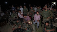 Indian Army Jawans celebrate as India defeats Pakistan in Asia Cup final