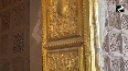 First golden door of Ram Darbar installed on Ram temple s first floor, as construction underway