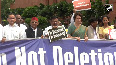 Discussion not Deletion INDIA Bloc stages protest at Parliament against SIR of voter list in Bihar