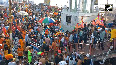 Sawan 2025: Devotees take holy dip at the Har Ki Pauri, Haridwar