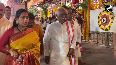 Haryana Guv, Union Min Ram Mohan Naidu visit Sri Venkateswara Swamy Temple in Tirupati