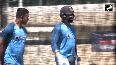 Watch: Rohit hit on the forearm during practice session