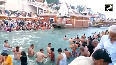 Devotees take holy dip in Ganga on the occasion of Somvati Amavasya