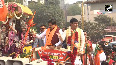 Delhi Election Madhya Pradesh CM Mohan Yadav did a road show in Nihal Vihar, Nangloi