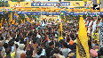 Kejriwal holds roadshow in New Delhi