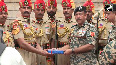 BSF soldiers celebrate Independence Day at Attari Wagah border 