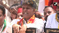Congress Manish Tewari holds roadshow in Chandigarh before filing nominations