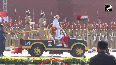 HM Amit Shah inspects parade at BSFS 61ST Raising Day Ceremony in Bhuj, Gujarat