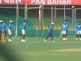 Indian cricket team practice ahead of 500th test match against Kiwis