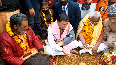 Haridwar CM Dhami, Madan Kaushik offer prayers on banks of Ganga