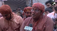 People celebrate grand 'Lathmar Holi' in Mathura