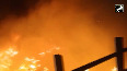 A massive fire broke out in the slums of Geeta Colony in Delhi.