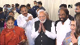 Modi attends farewell ceremony of retiring RS MPs in Delhi
