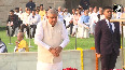 Vice President Dhankar pays tribute to Mahatma Gandhi on his 153rd birth anniversary at Rajghat