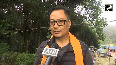 Union Minister Kiren Rijiju visits disaster-affected area in Mirik village of Darjeeling