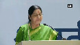 EAM Sushma Swaraj addresses Indian community in Mongolia