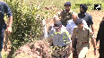 CM Omar Abdullah visits area affected by Pakistani shelling in Uri