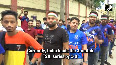 Cricket fans arrive at Barsapara Cricket Stadium for 2nd India-South Africa T20I