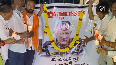 BJYM workers pay tribute to CDS Gen Bipin Rawat in Visakhapatnam