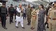 Raksha Mantri Rajnath Singh arrives in J&Ks Udhampur for International Yoga Day celebrations