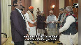 Nitish Kumar meets Guv Arlekar, stakes claim to form govt with BJP