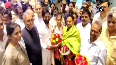 CWG 2022 Sreeja Akula returns to rousing reception at Hyderabad airport
